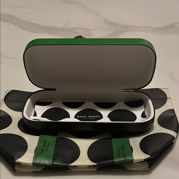 Kate Spade Sunglasses Case with Lens Cloth and Kate Spade Mini Tote Bag - Picture 2 of 2